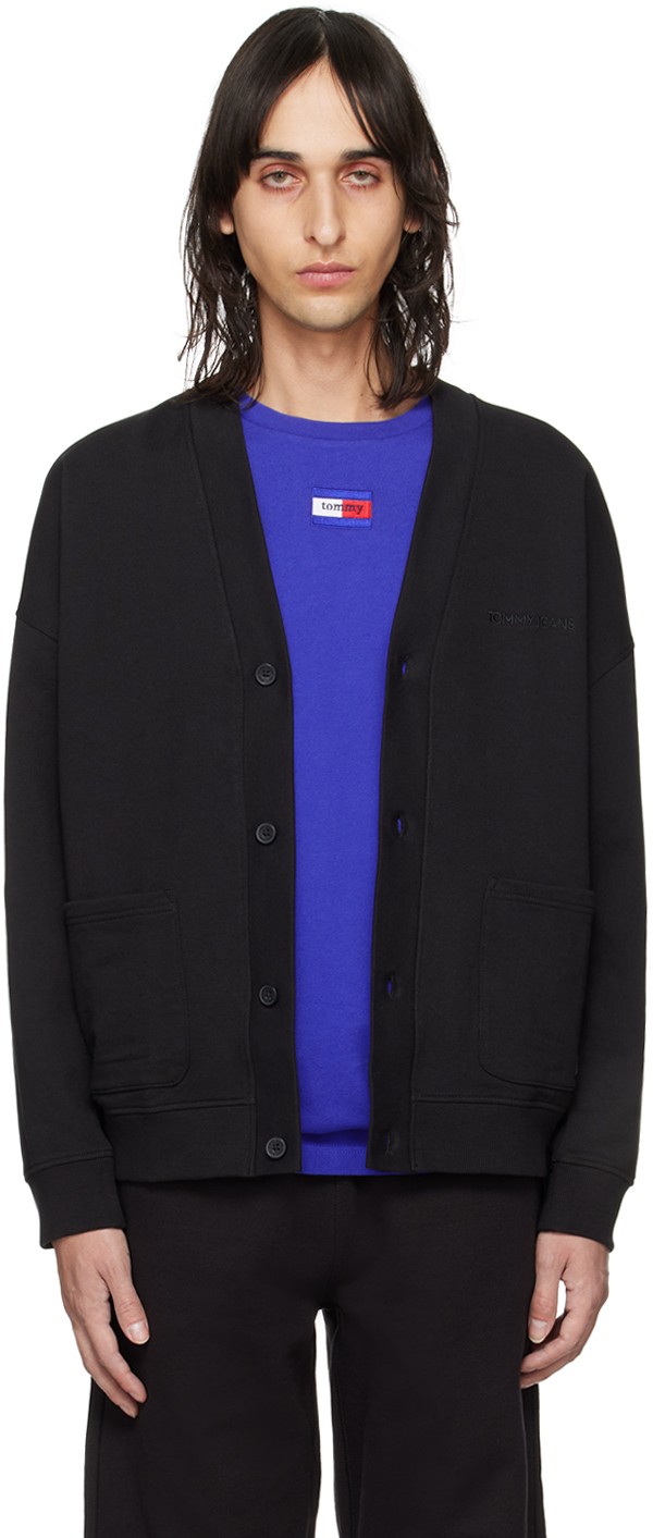 Tommy Jeans Black Embroidered Cardigan