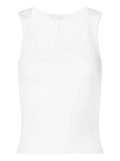 Gauze Rib Tank / White - JOHN ELLIOTT