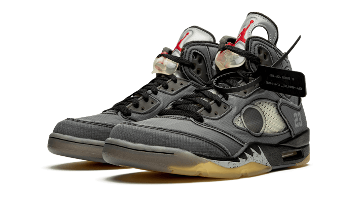 Michael Jordan Autographed Nike Off-White x Air Jordan 5 Retro SP 'Muslin'  Shoes