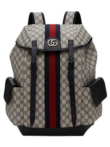 GUCCI GG Supreme Canvas Backpack Black 495563