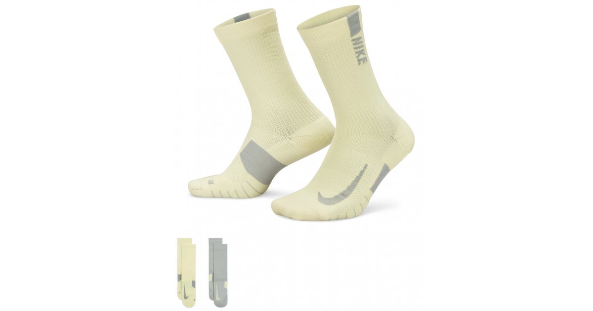 Socks Nike Multiplier Crew Socks 2-Pack sx7557-938 | FlexDog