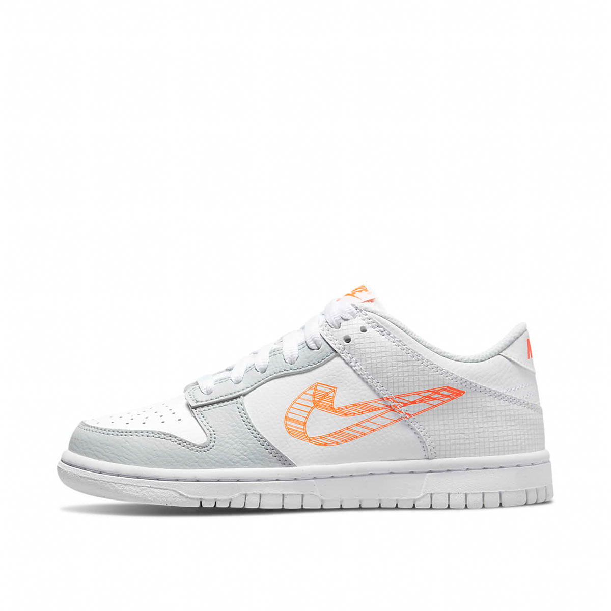 airforceNike dunk low 3D swoosh gray GS 23.5cm - 靴