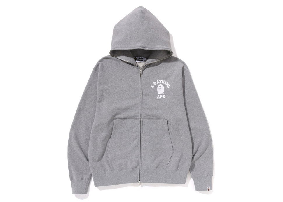 Sweatshirt BAPE College Relaxed Fit Full Zip Hoodie 1J30-115