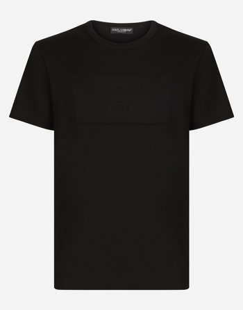 Dolce & Gabbana Cotton T-shirt With Embossed Logo G8KBAZG7C7UN0000