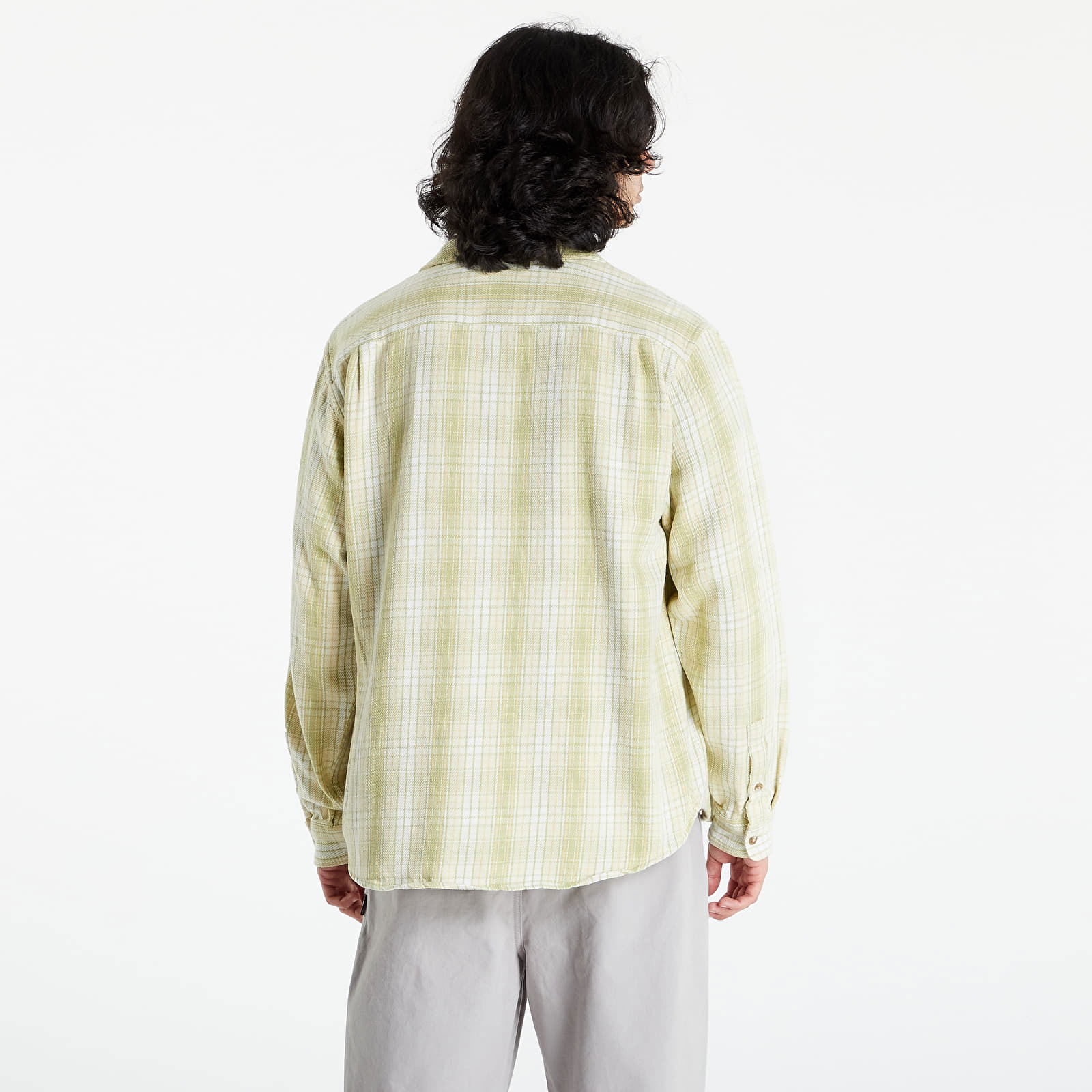 Shirt Stüssy Beach Plaid Shirt 1110232 Lime | FLEXDOG