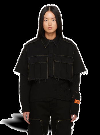 HERON PRESTON Rebuilt Denim Shirt HWYD004F23DEN0011000