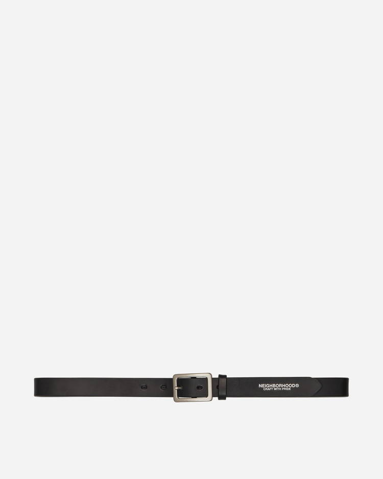 Neighborhood Leather Plain Belt 231PKNH-AC01 BK | FLEXDOG