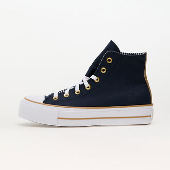 Converse Chuck Taylor All Star Lift Platform Herringbone Stripe Obsidian/ White/ Trek Tan A08860C