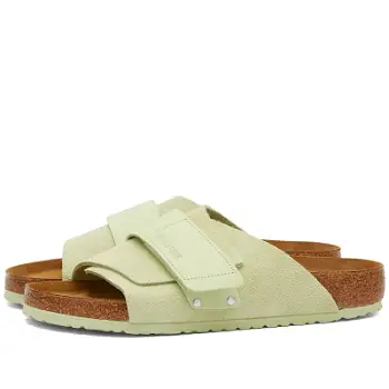 Birkenstock Kyoto in Faded Lime Suede, Size UK 10.5 | END. Clothing 1026766