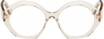 Loewe Beige Round Glasses LW50057I 192337138591