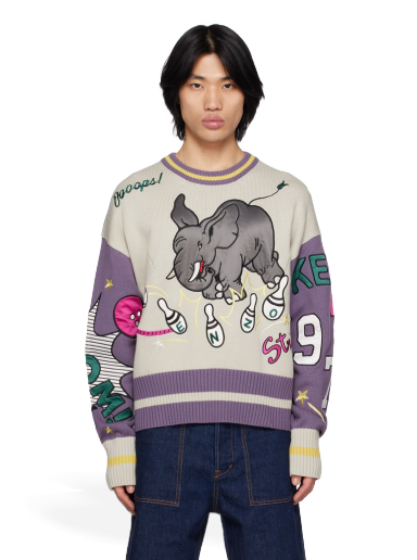 Paris Bowling Elephant Sweater