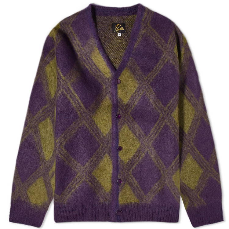 Sweater Needles Argyle Mohair Cardigan NS278-PR | FLEXDOG