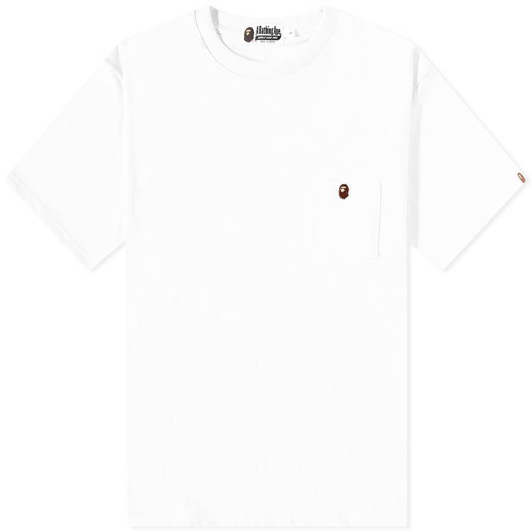 T-shirt BAPE One Point Pocket T-Shirt White 001CSJ301016M-WHT