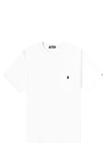 BAPE One Point Pocket T-Shirt White 001CSJ301016M-WHT