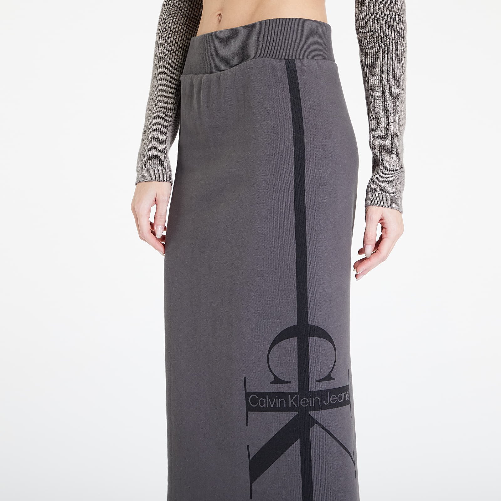 Skirt CALVIN KLEIN | PRC Logo Jeans Terry J20J219883 Skirt FLEXDOG Midi