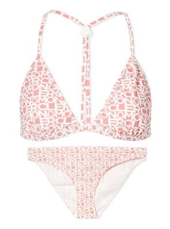 Moncler All Over Logo Bikini Pink 8N000-04-89A0Y-519