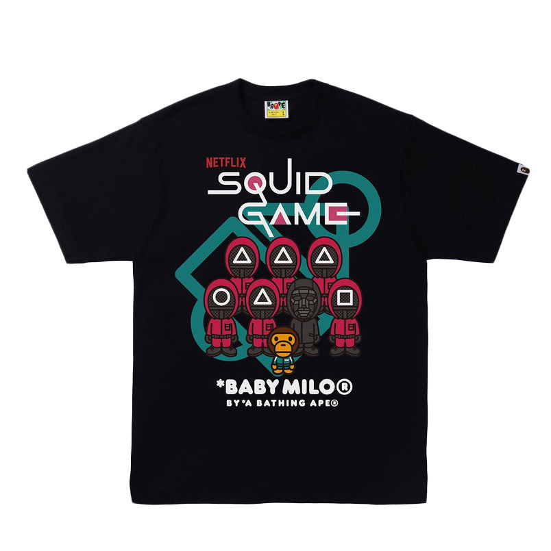 T-shirt BAPE Squid Game x Baby Milo Tee 2I23-110-906 BLK | FLEXDOG