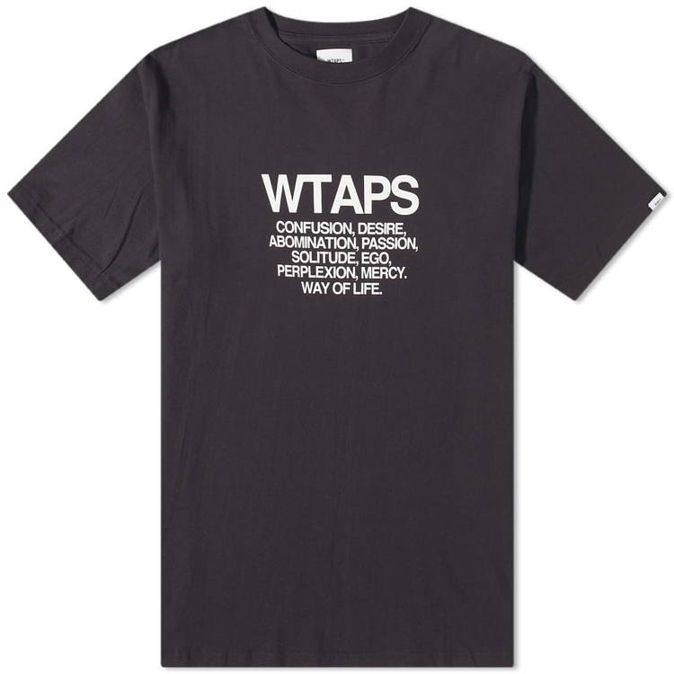 T-shirt WTAPS Ingredients Print Tee 221PCDT-ST02S-BLK | FLEXDOG