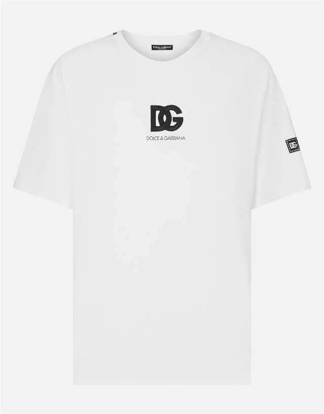Short-sleeved T-shirt With Dg Logo Patch