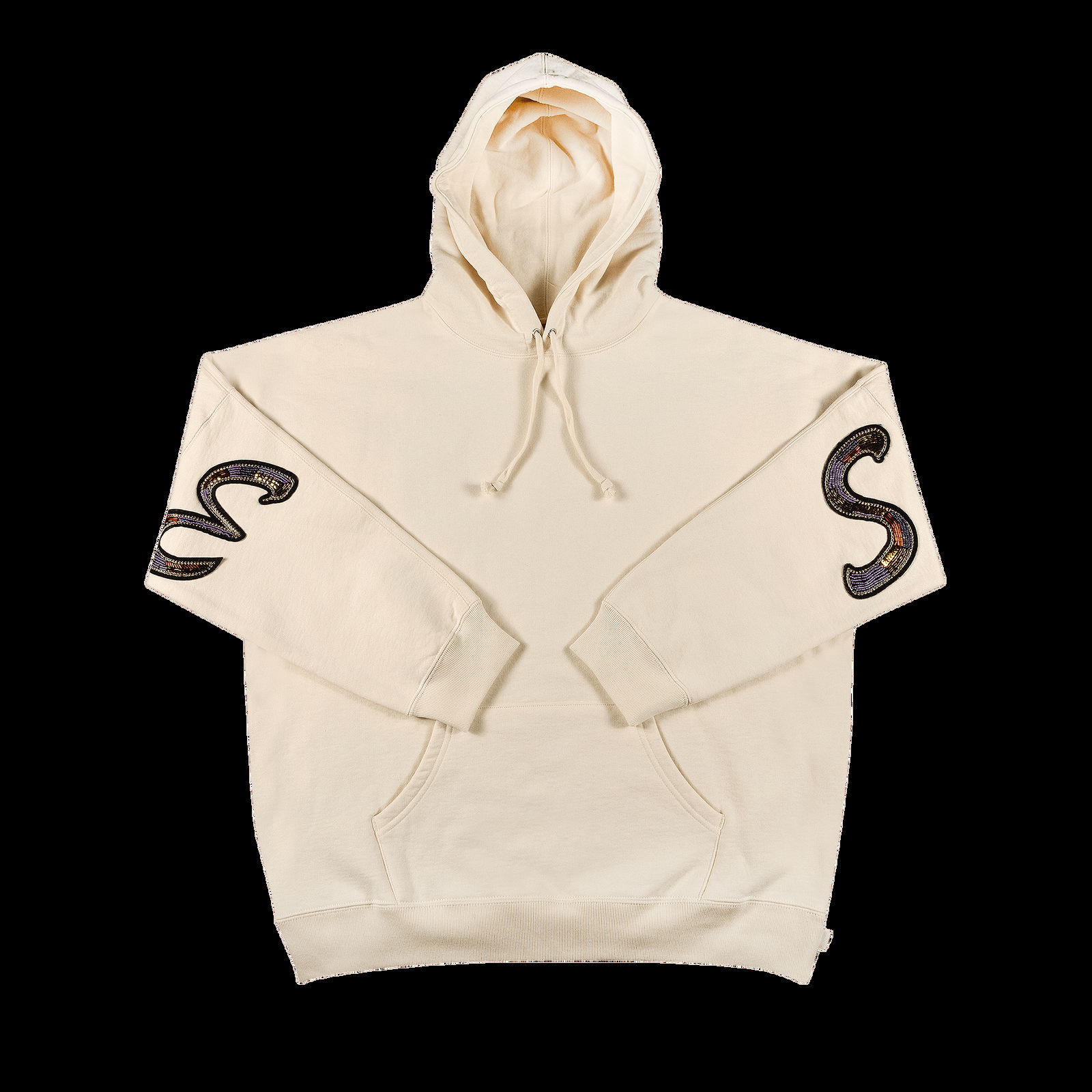 Sweatshirt Supreme Beaded Hooded Sweatshirt SS22SW37 NATURAL | FlexDog