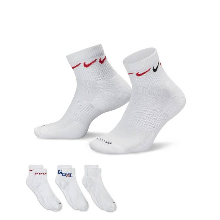 Socks Nike Everyday Plus Cushioned Training Ankle Socks (3 Pairs)  DH3827-902
