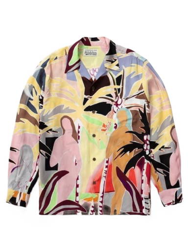 Shirt WACKO MARIA 50's Long Sleeve Shirt 22FW-WMS-OC06 | FLEXDOG