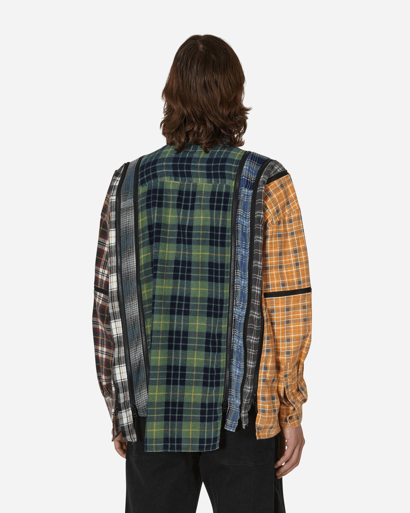 Shirt Needles 7 Cuts Zipped Wide Flannel Shirt MR343 1002 | FlexDog