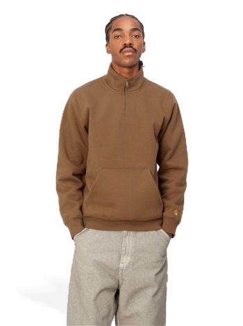 Carhartt WIP Chase Neck Zip Sweatshirt "Tamarind / Gold" I027038_1R0_XX