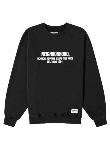 Sweater Neighborhood Pigment Dyed Crewneck 232FPNH-CSM06 BK