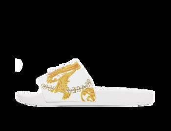 Versace Jeans Couture Shelly Chain Couture Slides "White" E75YA3SQ4_EZS834