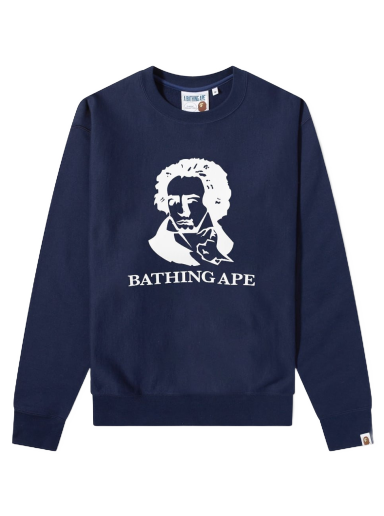 Sweater BAPE A Bathing Ape Embroidery Shaggy Knit Cardigan