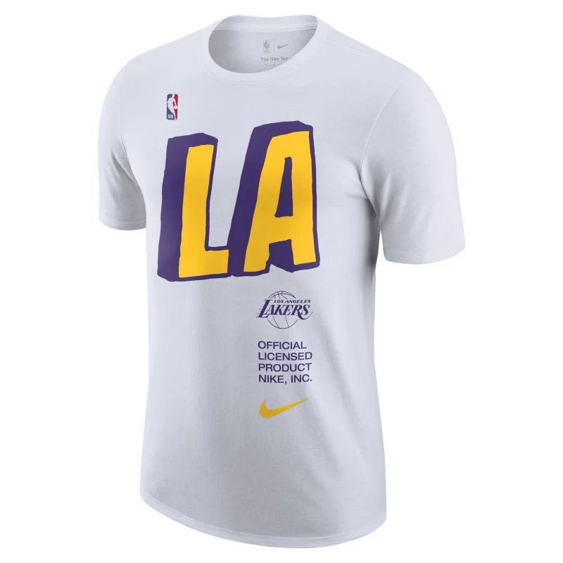 Los Angeles Lakers Courtside Statement Nike T-Shirt Medium White