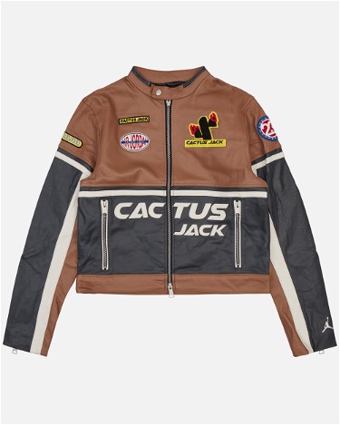 Jacket Jordan Leather Jacket x Travis Scott Cactus Jack DX6168-256 