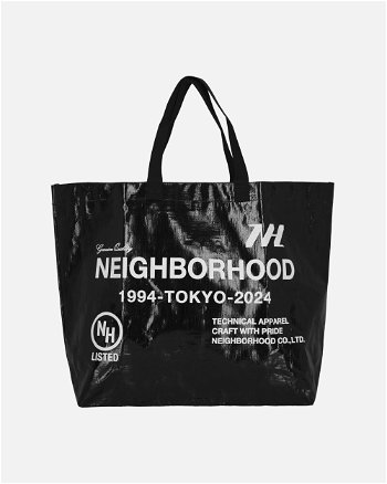 Neighborhood Logo Flexible Bag-L Black 241MYNH-CG05 BK