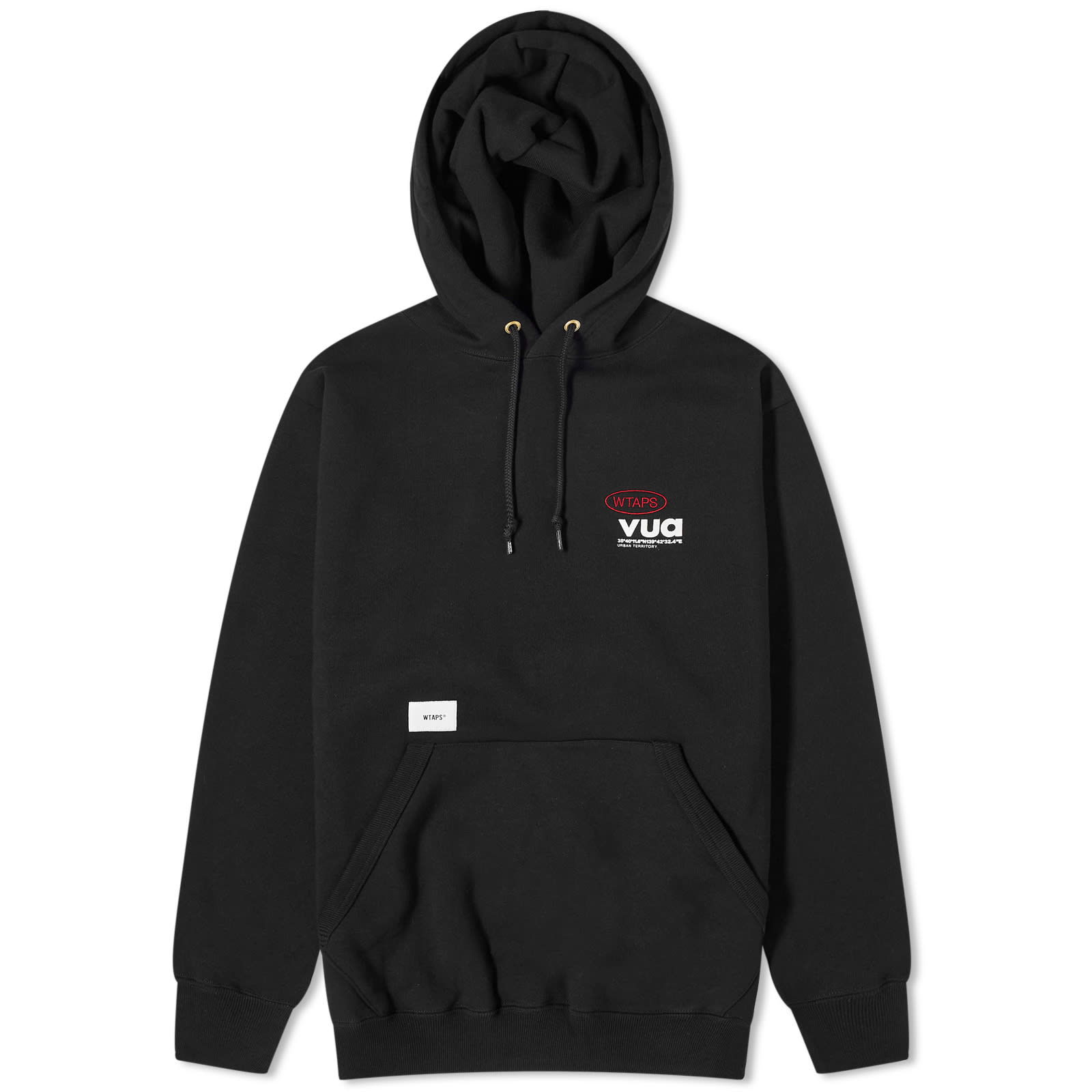 Sweatshirt WTAPS 10 Embroided Pullover Hoodie 232ATDT-CSM10-BLK