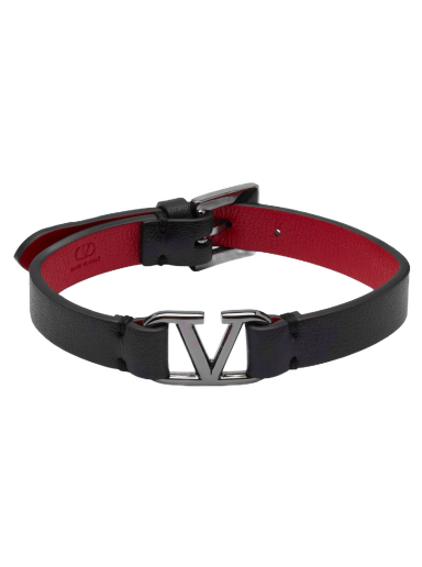 Valentino V Logo Necklace Nero | END.