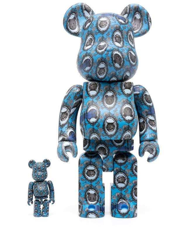 Bearbrick Robe Japonica collectible statue - Blue