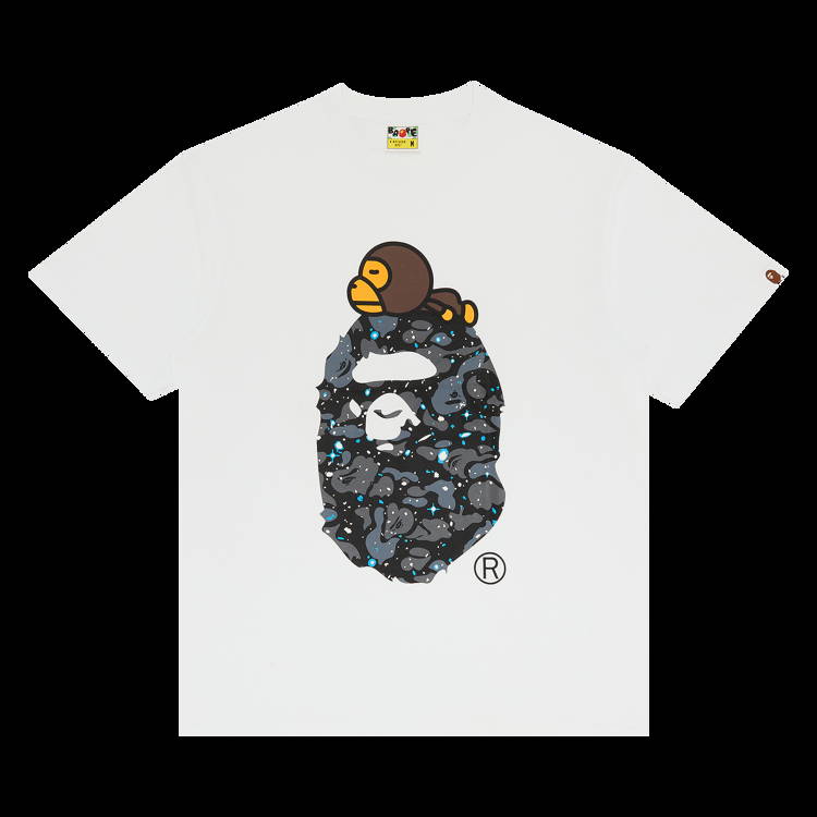 T-shirt BAPE Space Camo Milo On Big Ape Tee 1383 100000103SCMOBAT