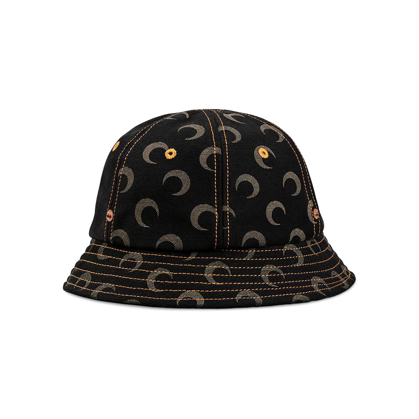 Hat Marine Serre Moon Leather Bell Hat A128FW22XU 00 | FLEXDOG