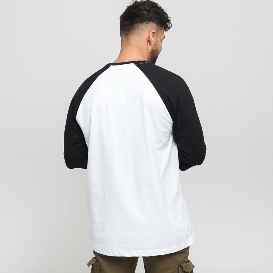 Contrast 3/4 Sleeve Raglan Tee, Urban Classics Long-sleeve Shirt