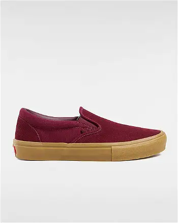 Vans Skate Slip-on Shoes (port/gum) Unisex Red, Size 6 VN0A5FCAK10