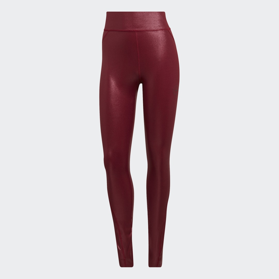 Womens adidas by Stella McCartney pink Shiny Training Leggings