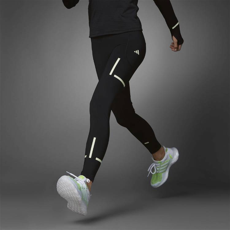 adidas Running Fast leggings in black