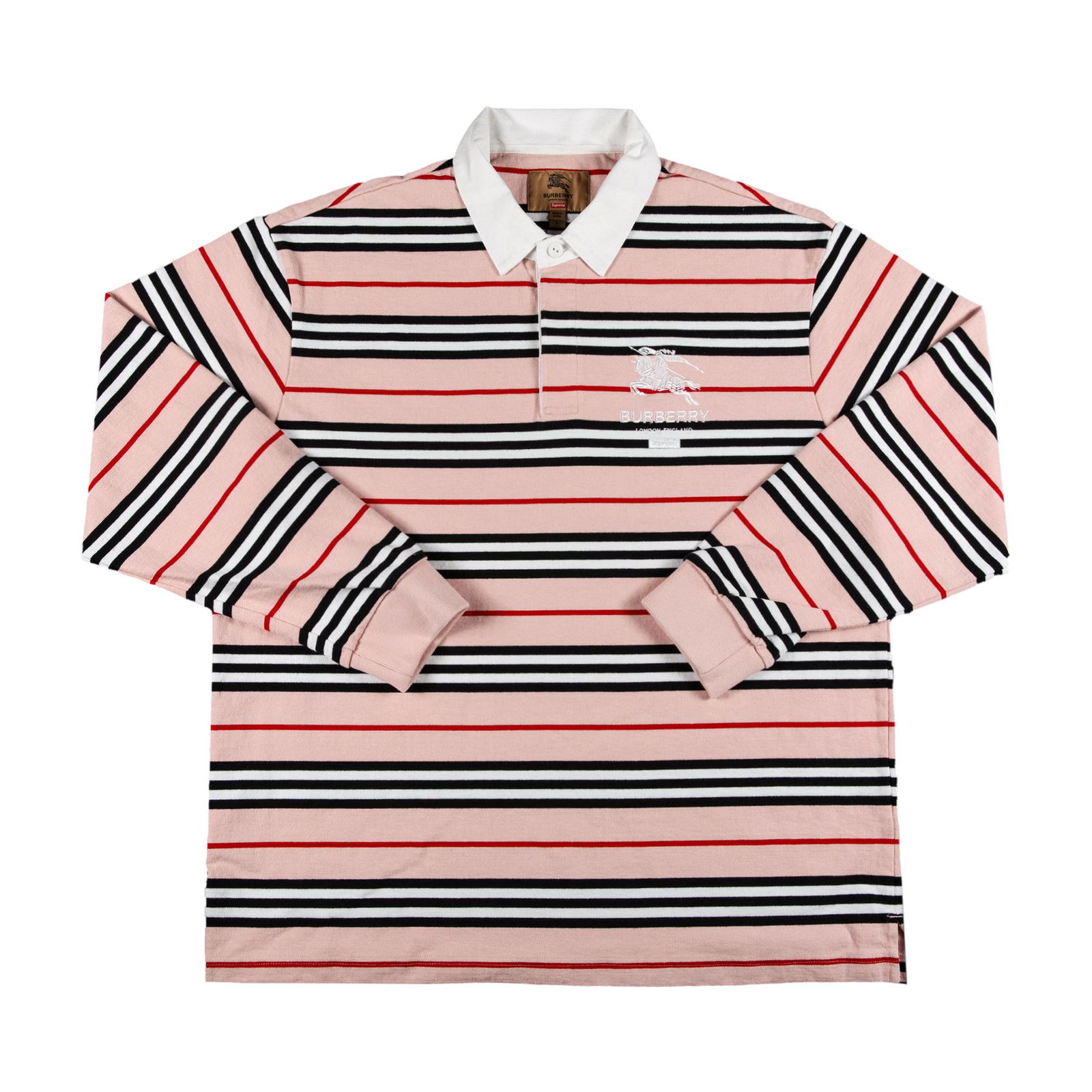 Polo shirt Supreme Burberry x Rugby SS22KN12 PINK | FLEXDOG