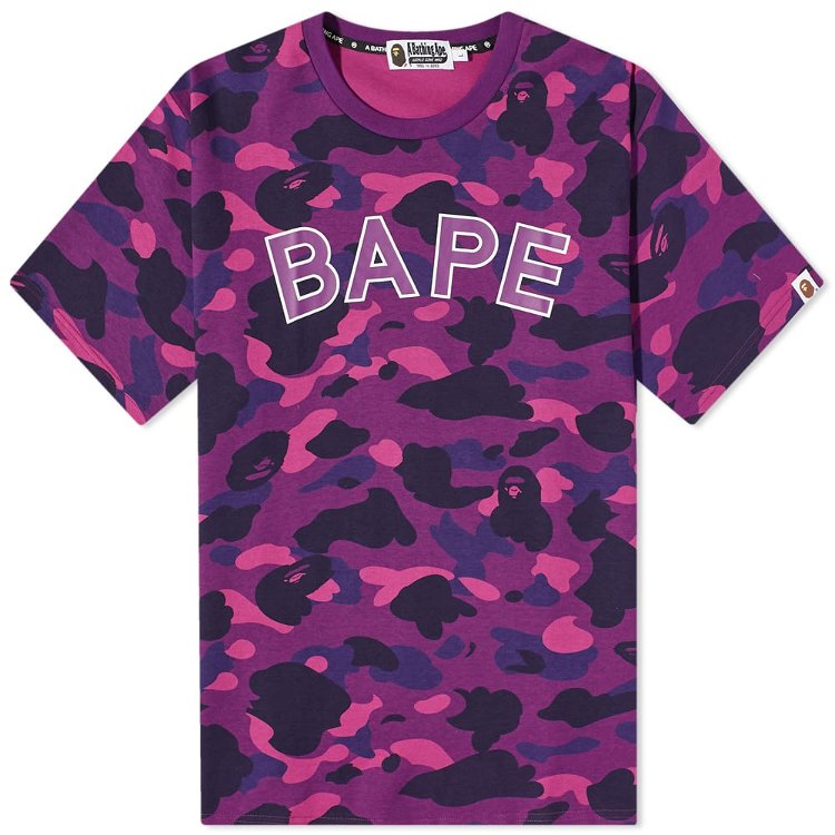 T-shirt BAPE A Bathing Ape Color Camo Tee 001CSI801003M-PUR | FLEXDOG