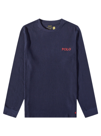 Polo by Ralph Lauren Long Sleeve Waffle Lounge Tee 714899615002