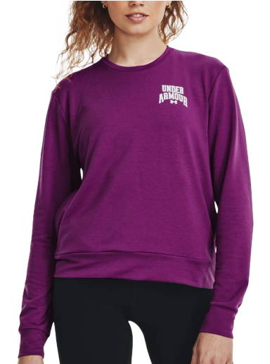 Under Armour Sweatshirt Unstoppable Fleece Crop Crew 1379845-294 S/m  Cinzento