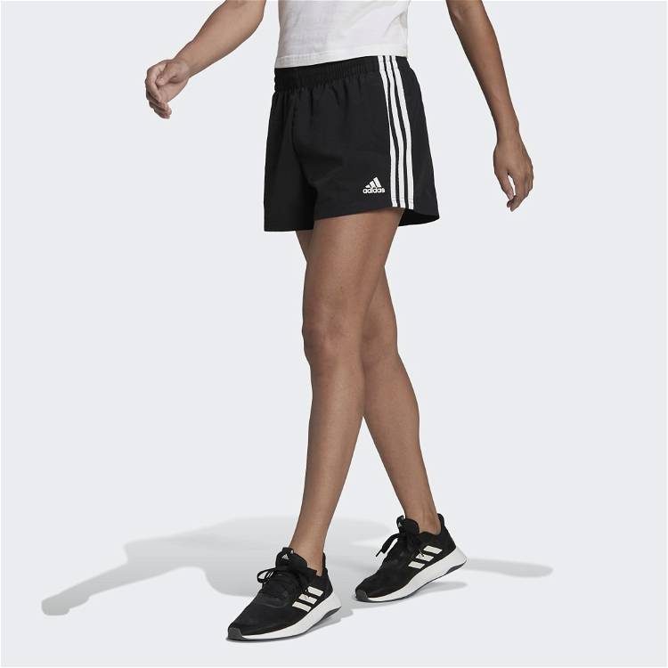 Buy Adidas Pacer 3-Stripes Woven Two-in-One Shorts black/white