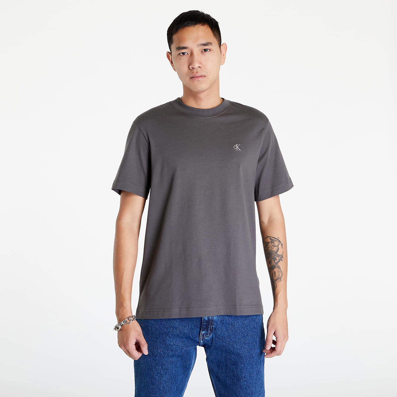 T-shirt CALVIN KLEIN JEANS Double Layer Vert LS