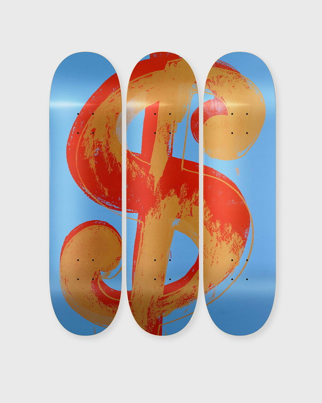 Andy Warhol Dollar Sign Blue Deck